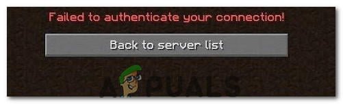 How to Fix 'Failed to Authenticate your connection' Error in Minecraft? - Appuals.com