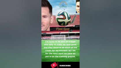 Lionel Messi Quotes on Overcoming Adversity and Challenges - YouTube