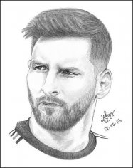 【 Cómo dibujar La Cara De Messi 】 Paso a Paso Muy Fácil 2023 - Dibuja Fácil