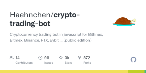 GitHub - Haehnchen/crypto-trading-bot: Cryptocurrency trading bot in javascript for Bitfinex, Bitmex, Binance, FTX, Bybit ... (public edition)