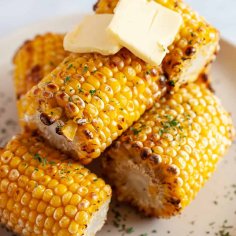 Air Fryer Frozen Corn On The Cob (In 10 Minutes Or Less!)