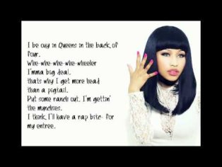 Nicki Minaj - Itty Bitty Piggy Lyrics Video - YouTube