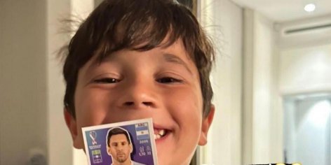 Álbum del Mundial de Qatar 2022 | A un hijo de Leo Messi le tocó la figurita más buscada: la imperdible reacción de Mateo al ver a su papá