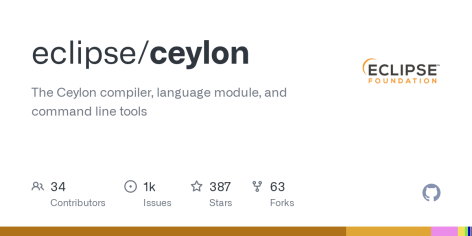 GitHub - eclipse/ceylon: The Ceylon compiler, language module, and command line tools