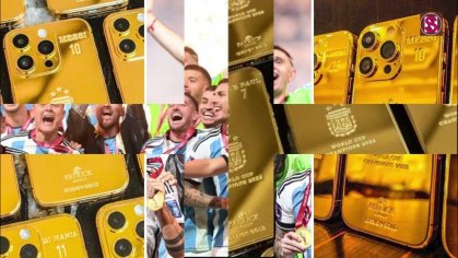 Lionel Messi Buys Gold Plated #iphone  14s For Argentinaâs Entire World Cup-Winning Team And Staff - YouTube
