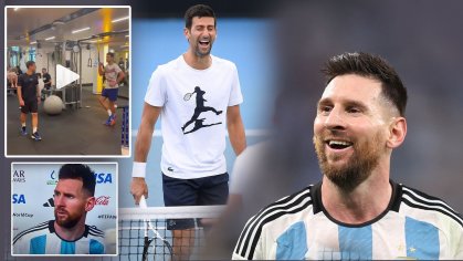 Watch: Novak Djokovic's hilarious recreation of Lionel Messi's 'Que miras, bobo?' jibe from the 2022 FIFA World Cup