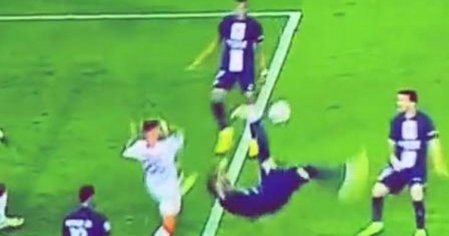 Lionel Messi watches Sergio Ramos blow bicycle kick as fans joke 'it's all downhill' now - Daily Star