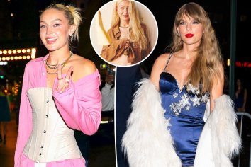 Taylor Swift attends Gigi Hadid's clothing line launch party