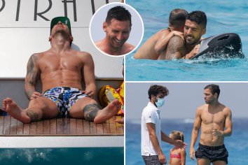Lionel Messi looks ripped while relaxing on boat in Ibiza with footy star pals Luis Suarez and Cesc Fabregas | The US Sun