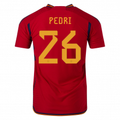 Spain PEDRI #26 Home Jersey Authentic 2022 | Goaljerseys