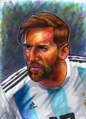 Lionel Messi  - Marker Illustration | SSavaArt