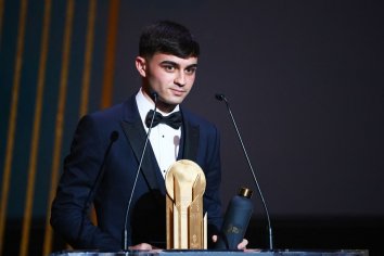 Pedri wins Kopa Trophy at Ballon d’Or 2021 award ceremony after shining for Barcelona and Spain | The Independent