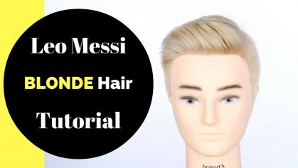 Lionel Messi Blonde Hair Tutorial - TheSalonGuy - YouTube