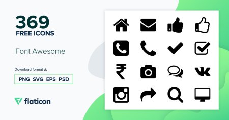 Font Awesome Icon Pack | Fill | +365 .SVG Icons