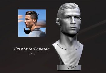 Cristiano Ronaldo 3D model 3D printable | CGTrader