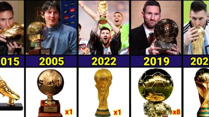 List Of Lionel Messi Career All Trophies & Awards 2023 - YouTube