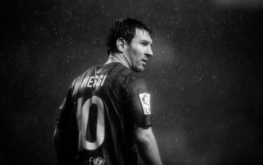 Download Black And White Lionel Messi Wallpaper | Wallpapers.com