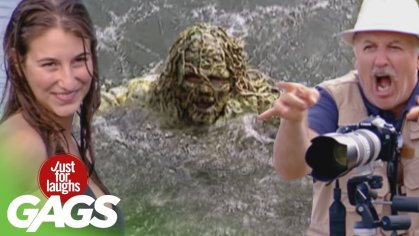 River Monster Pranks - Best of Just For Laughs Gags - YouTube