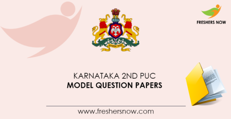 Karnataka 2nd PUC Previous Question Papers PDF Download
