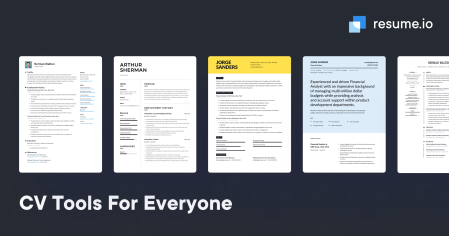 Professional CV templates [Word & PDF] Download for free · Resume.io