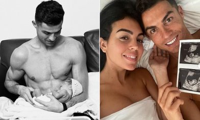 Cristiano Ronaldo posts heartwarming image of newborn daughter | Daily Mail Online