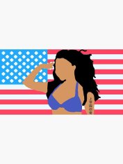 Nicki Minaj Usa Flag Postcards | Redbubble
