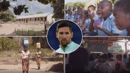 FC Barcelona: Tienes que verlo: la impagable labor que hace Messi con los niños de Mozambique | Marca