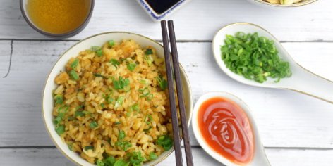 Chinese Fried Rice- how to cook the perfect rice with only six ingredients.