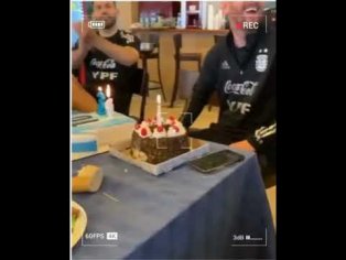 Birthday Celebration of Lionel Messi - cake party official source. - YouTube