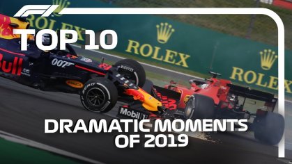 Top 10 Dramatic F1 Moments of 2019 - YouTube