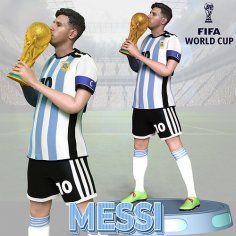 Lionel Messi 3D model 3D printable | CGTrader