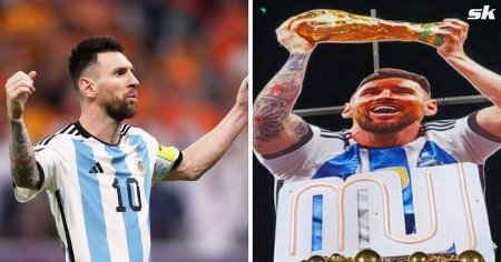 WATCH: Lionel Messi honored with special umbrella tribute during Thrissur Pooram festival in Kerala