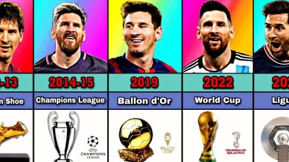 List Of Lionel Messi Career All Trophies & Awards 2023 - YouTube