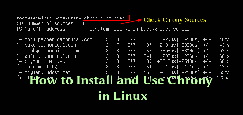 How to Install and Use Chrony in Linux