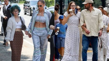 Con pantalón de lino y maxivestido: Los frescos looks de Jennifer Lopez para sus salidas con Emme y Violet  - Meganoticias