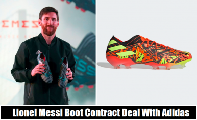 Lionel Messi Signed Boot Deal With Adidas Worth Of £18m Per Year