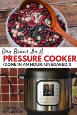 How to Pressure Cook Dry Beans/Legumes (with OR without soaking!)