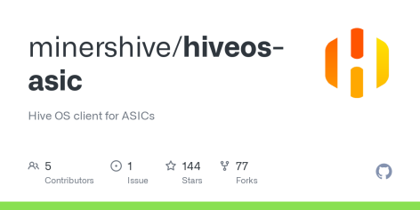 GitHub - minershive/hiveos-asic: Hive OS client for ASICs