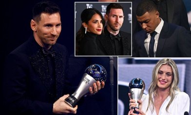 Lionel Messi is awarded FIFA's BEST men's player in the world title | Daily Mail Online