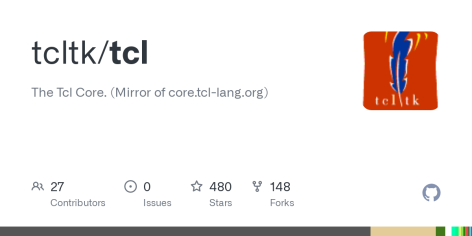 GitHub - tcltk/tcl: The Tcl Core. (Mirror of core.tcl-lang.org)