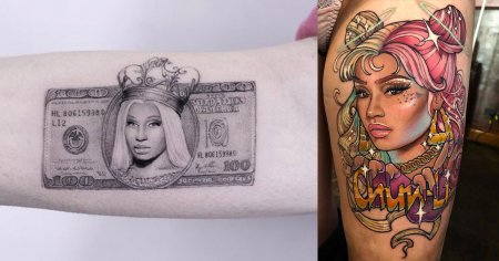 Tattoos for the Queen of Rap, Nicki Minaj - Tattoo Ideas, Artists and Models