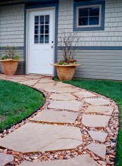 How to Install a Stone Walkway with Flagstone, Gravel, or Pavers