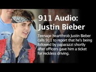 Justin Bieber calls 911 on paps - YouTube
