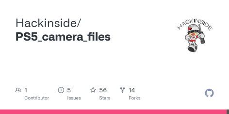 GitHub - Hackinside/PS5_camera_files