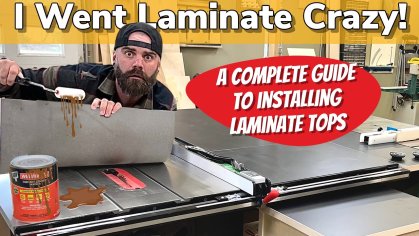 How to Install Laminate on Your Worktop || DIY Laminate Work Surfaces - YouTube
