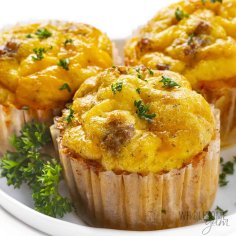 Sausage Egg Muffins (4 Ingredients!) | Wholesome Yum