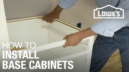 How to Install Base Cabinets - YouTube