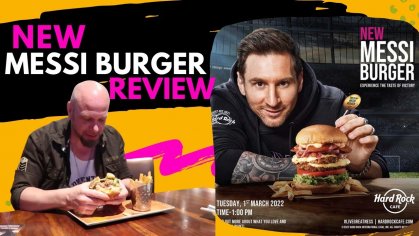LIONEL MESSI NEW BURGER REVIEW | BEST JUICY SPECIAL BURGER IN HARD ROCK CAFE, GVK ONE MALL,HYDERABAD - YouTube