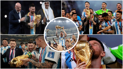  Las 10 mejores fotos de Lionel Messi con la Copa del Mundo que ganó en Qatar 2022 