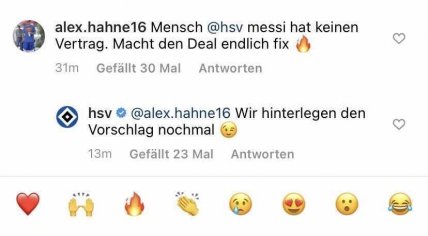 HSV reagiert bei Twitter auf Messi-Vorschlag